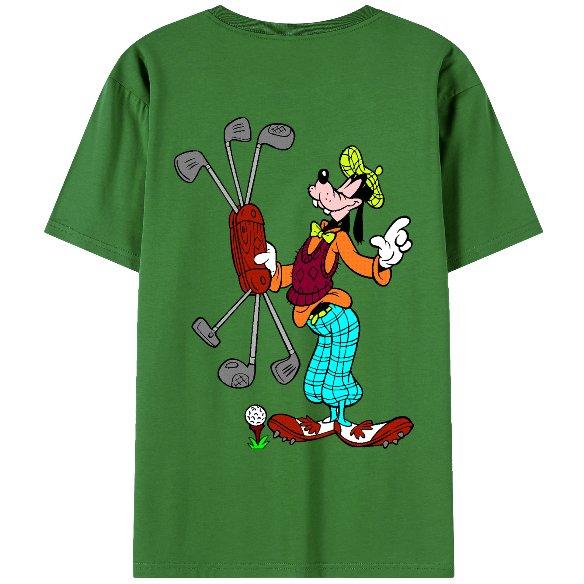（画像用） ミッキーマウス Mickey Mouse レディース半袖Tシャツ(バックプリント)